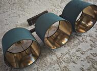 Grajewo ogłoszenia: Sprzedam ładny żyrandoli  i lampkę ( kinkiet), abażury zieleń... - zdjęcie